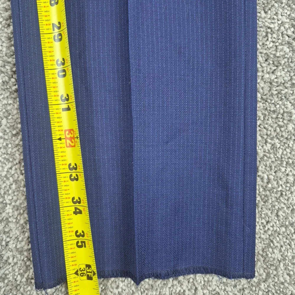 NWT John Varvatos Suit Mens 36R Blue Pinstripe Bedford Wool Blazer Pants 29W